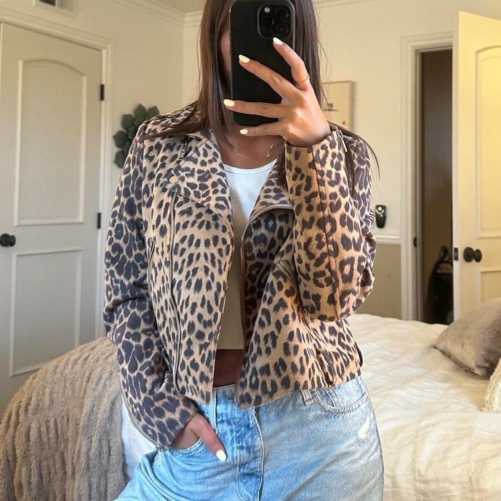 Tan Brown Leather Jacket Relaxed Fit